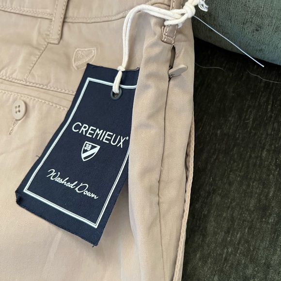 Men’s Flat Front Cremieux Madison Gold Shorts - Picture 2 of 5